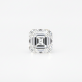 Emerald-cut diamond on white background